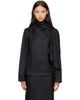 Loulou de Saison Loulou de Saison Black GALA Silk Twill Scarf Blouse - 1