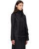 Loulou de Saison Loulou de Saison Black GALA Silk Twill Scarf Blouse - 2