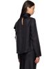 Loulou de Saison Loulou de Saison Black GALA Silk Twill Scarf Blouse - 3