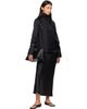 Loulou de Saison Loulou de Saison Black GALA Silk Twill Scarf Blouse - 4