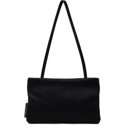 Loulou de Saison Loulou de Saison Black Grace Small Satin Baguette Bag