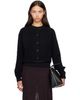 Loulou de Saison Loulou de Saison Black HEIKE Cropped Cardigan - 1