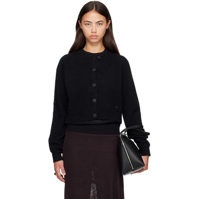 Loulou de Saison Loulou de Saison Black HEIKE Cropped Cardigan