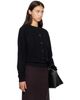 Loulou de Saison Loulou de Saison Black HEIKE Cropped Cardigan - 2