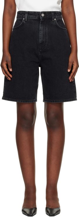 Loulou de Saison Loulou de Saison Black Isu Lds Denim Shorts