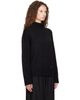 Loulou de Saison Loulou de Saison Black JONAH Dense Cashmere Turtleneck - 2