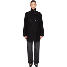 Loulou de Saison Loulou de Saison Black Olmo Wool Short Coat