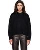 Loulou de Saison Loulou de Saison Black PIA LDS Oversized Sweater - 1