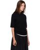 Loulou de Saison Loulou de Saison Black RUTH Stand Collar Cashmere Top - 2