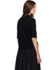 Loulou de Saison Loulou de Saison Black RUTH Stand Collar Cashmere Top - 3