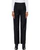 Loulou de Saison Loulou de Saison Black Sbiru Virgin Wool Pleated Trousers - 1