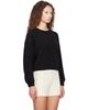 Loulou de Saison Loulou de Saison Black TRISTAN LDS Yak Blend Sweater - 2