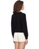 Loulou de Saison Loulou de Saison Black TRISTAN LDS Yak Blend Sweater - 3
