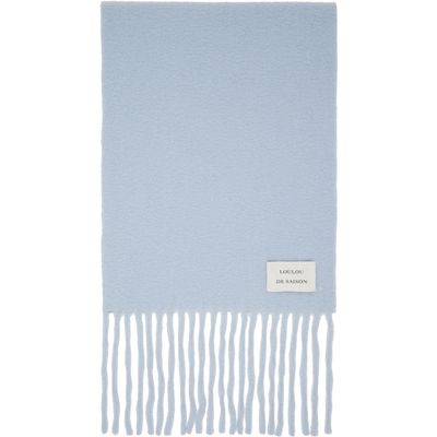 Loulou de Saison Loulou de Saison Blue SANTO LDS Alpaca Scarf