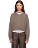 Loulou de Saison Loulou de Saison Brown ANZOR LDS Sweater - 1