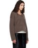 Loulou de Saison Loulou de Saison Brown DERRY LDS U Neck Cashmere Sweater - 2