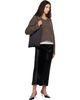 Loulou de Saison Loulou de Saison Brown DERRY LDS U Neck Cashmere Sweater - 4