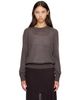 Loulou de Saison Loulou de Saison Brown DITTO LDS Fine Knit Cashmere Sweater - 1