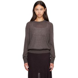 Loulou de Saison Loulou de Saison Brown DITTO LDS Fine Knit Cashmere Sweater