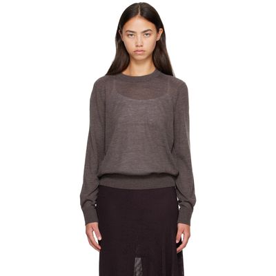 Loulou de Saison Loulou de Saison Brown DITTO LDS Fine Knit Cashmere Sweater