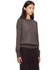 Loulou de Saison Loulou de Saison Brown DITTO LDS Fine Knit Cashmere Sweater - 2