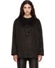 Loulou de Saison Loulou de Saison Brown DUNNE LDS Oval-Shaped Short Coat - 1