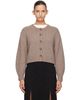 Loulou de Saison Loulou de Saison Brown REMUS Yak Blend Cardigan - 1