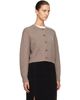 Loulou de Saison Loulou de Saison Brown REMUS Yak Blend Cardigan - 2