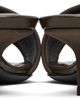 Loulou de Saison Loulou de Saison Brown Sarafina Kitten Mule Heeled Sandals - 2