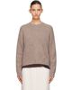 Loulou de Saison Loulou de Saison Brown TRISTAN LDS Yak Blend Sweater - 1