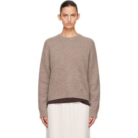 Loulou de Saison Loulou de Saison Brown TRISTAN LDS Yak Blend Sweater