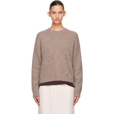 Loulou de Saison Loulou de Saison Brown TRISTAN LDS Yak Blend Sweater