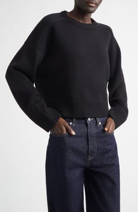 LOULOU DE SAISON LOULOU DE SAISON Bruzzi Oversize Wool & Cashmere Sweater