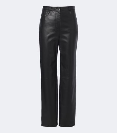 Loulou de Saison Loulou de Saison Cobe leather straight pants
