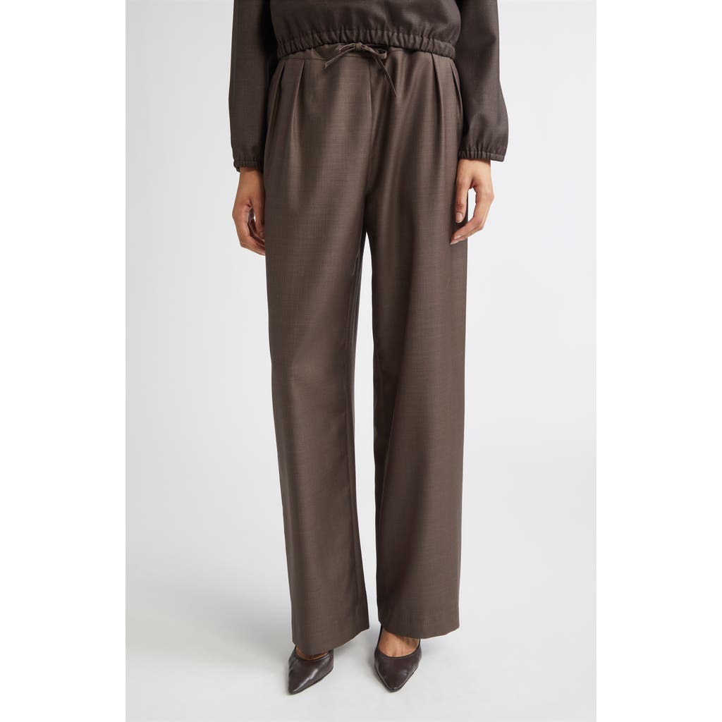 LOULOU DE SAISON LOULOU DE SAISON Cove Virgin Wool Wide Leg Pants