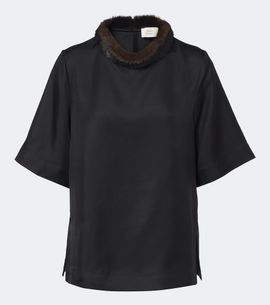 Loulou de Saison Loulou de Saison Dana silk twill top