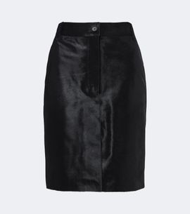 Loulou de Saison Loulou de Saison Debi calf hair midi skirt