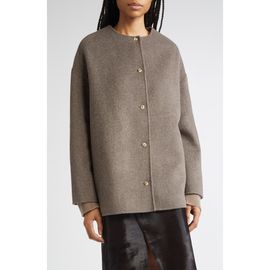 LOULOU DE SAISON LOULOU DE SAISON Dunne Single Breasted Wool & Cashmere Coat