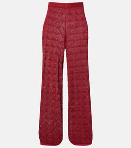 Loulou de Saison Loulou de Saison Egeo knitted wide-leg pants