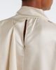 Loulou de Saison Loulou de Saison Gala draped scarf-detail silk twill top - 5