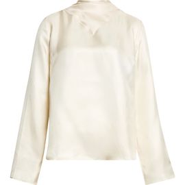 LOULOU DE SAISON LOULOU DE SAISON Gala Silk Twill Scarf Top