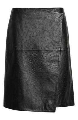 LOULOU DE SAISON LOULOU DE SAISON Gora Leather Wrap Skirt