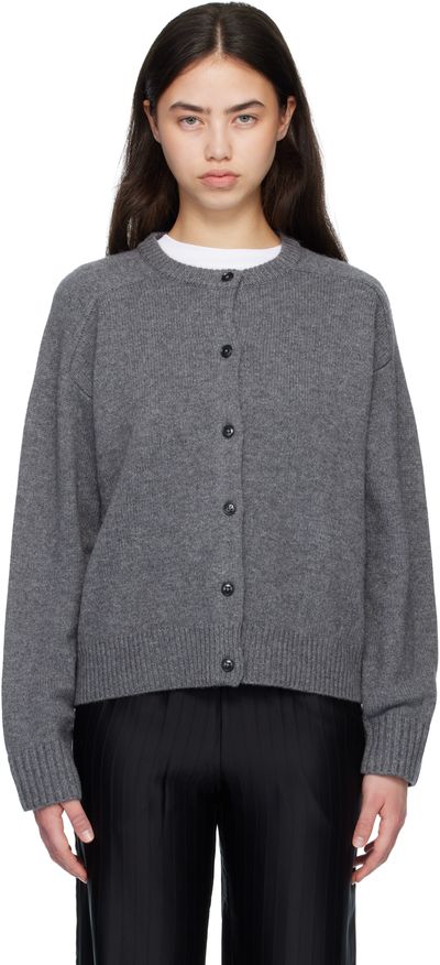 Loulou de Saison Loulou de Saison Gray AIDAR LDS Wool Cashmere Cardigan