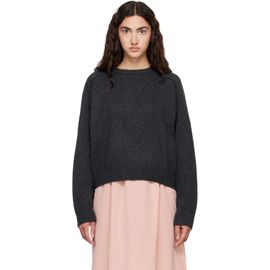 Loulou de Saison Loulou de Saison Gray BREHA Wool Cashmere Blend Sweater
