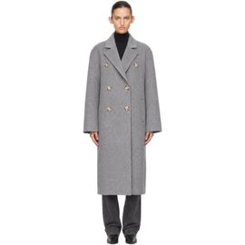 Loulou de Saison Loulou de Saison Gray Irvin Long Wool Coat