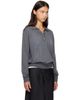 Loulou de Saison Loulou de Saison Gray MILES Long Sleeve Polo - 2