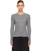 Loulou de Saison Loulou de Saison Gray Ortigia LDS Ribbed Jersey T-shirt - 1