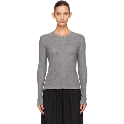 Loulou de Saison Loulou de Saison Gray Ortigia LDS Ribbed Jersey T-shirt