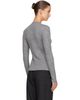 Loulou de Saison Loulou de Saison Gray Ortigia LDS Ribbed Jersey T-shirt - 3