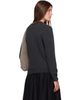 Loulou de Saison Loulou de Saison Gray OTIS Bicolor Cashmere Sweater - 3